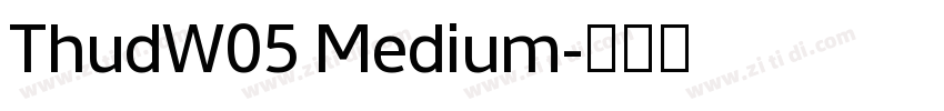 ThudW05 Medium字体转换